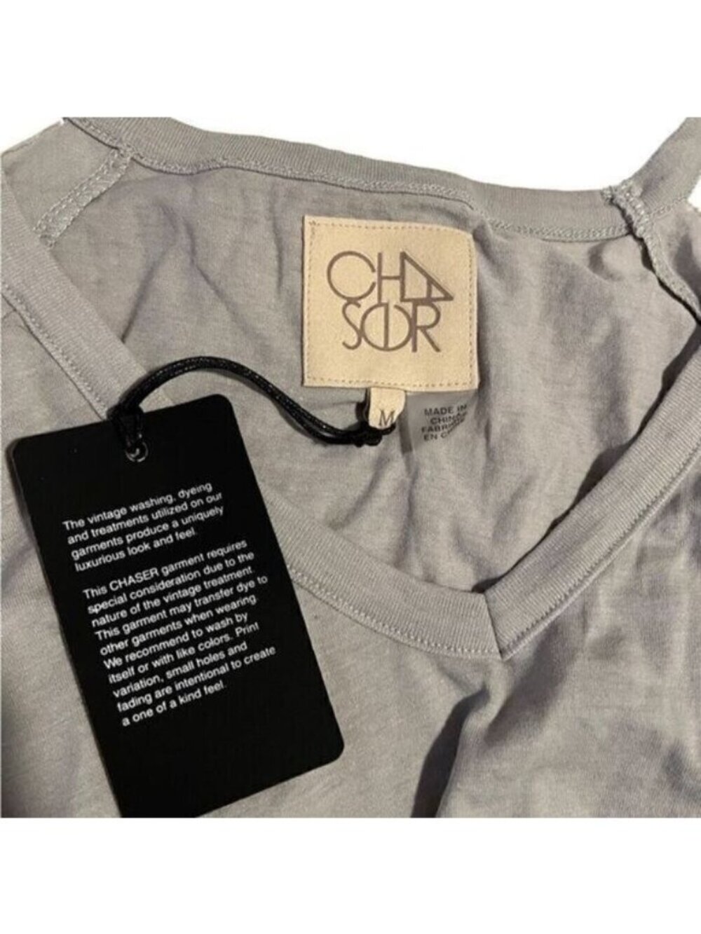 Chaser Gray‎ Cold Shoulder Long Bell Sleeves Top Size M NWT